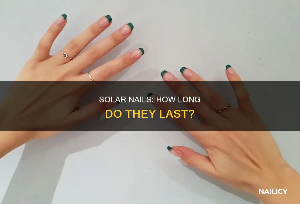 how long does solar nails last