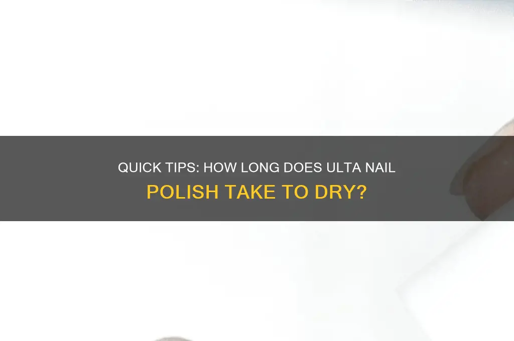 how long does ulta nail polish take to dry
