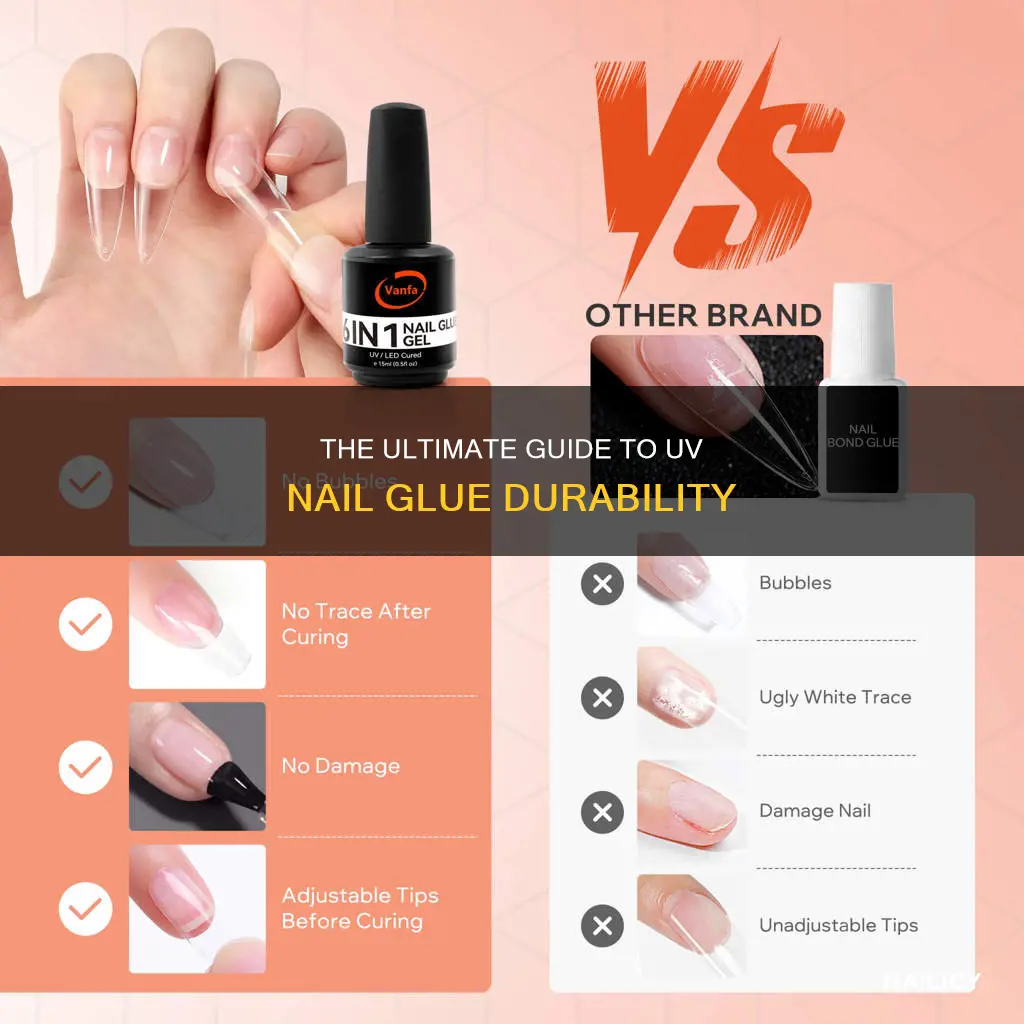 how long does uv nail glue last