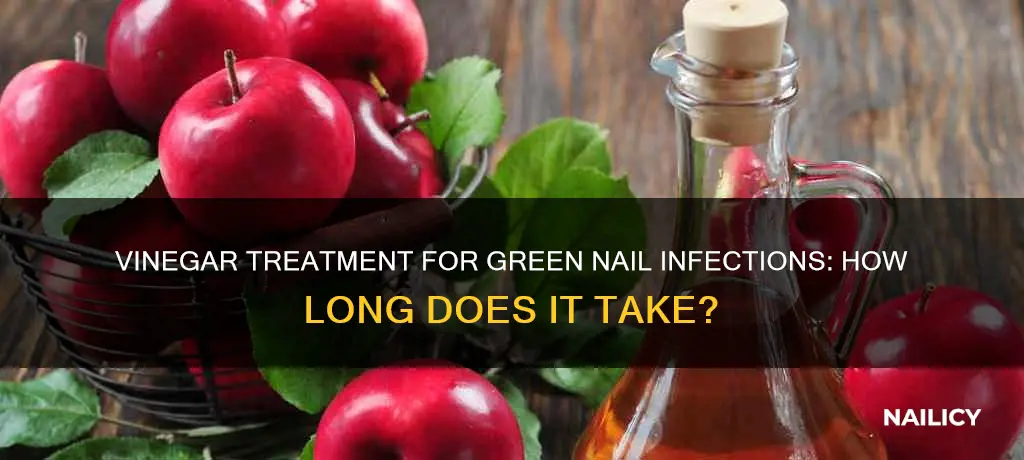 how long does vinegar take to cure green nail infection