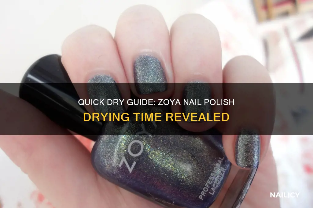 how long does zoya nail polish take to dry