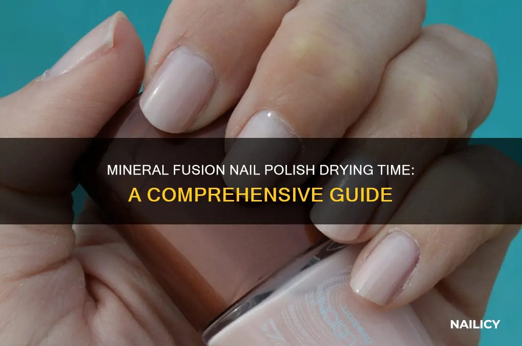 how long doesittakeformineral fudion nail polish