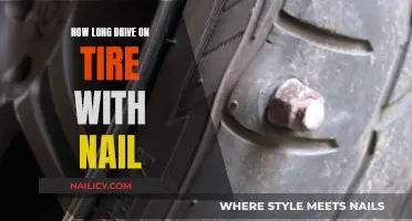 Tire with a Nail: How Long Can You Drive?