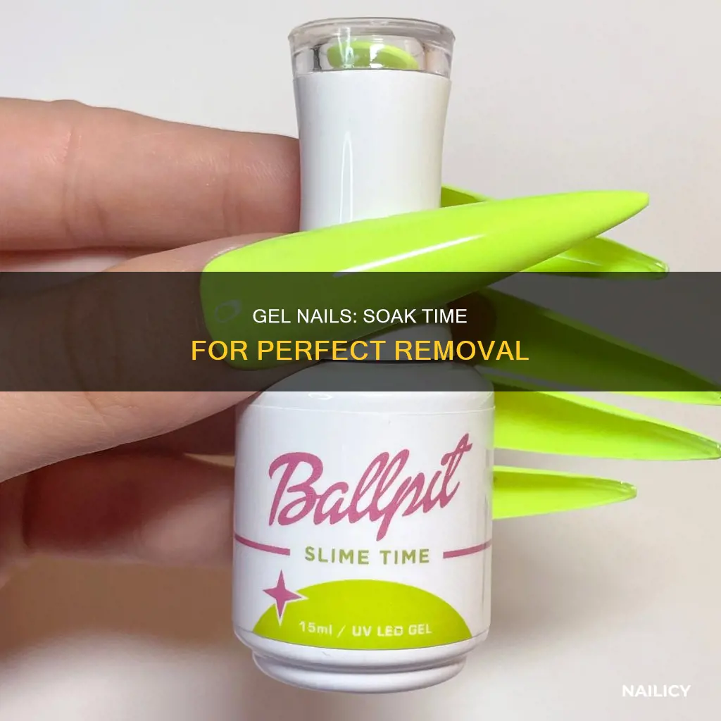 how long dy have to let gel nails soak
