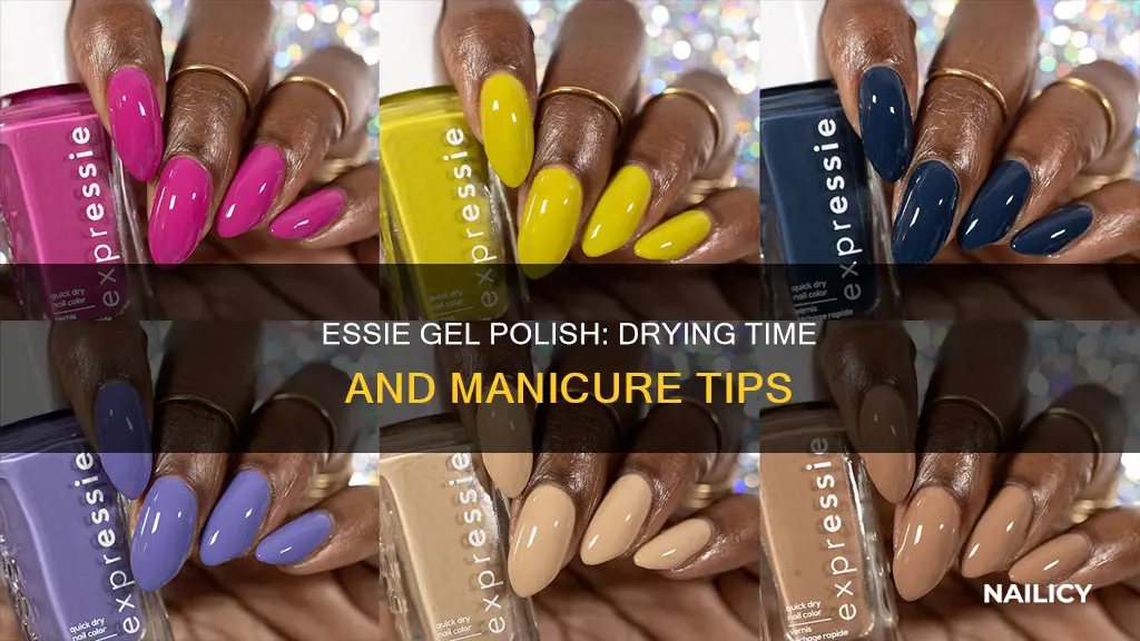 how long for essie gel nail polish to dry