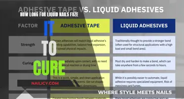 Liquid Nails Fuze It: How Long to Cure?