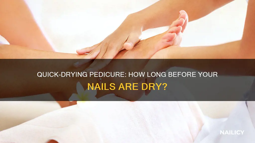 how long for nails to dry after pedicure