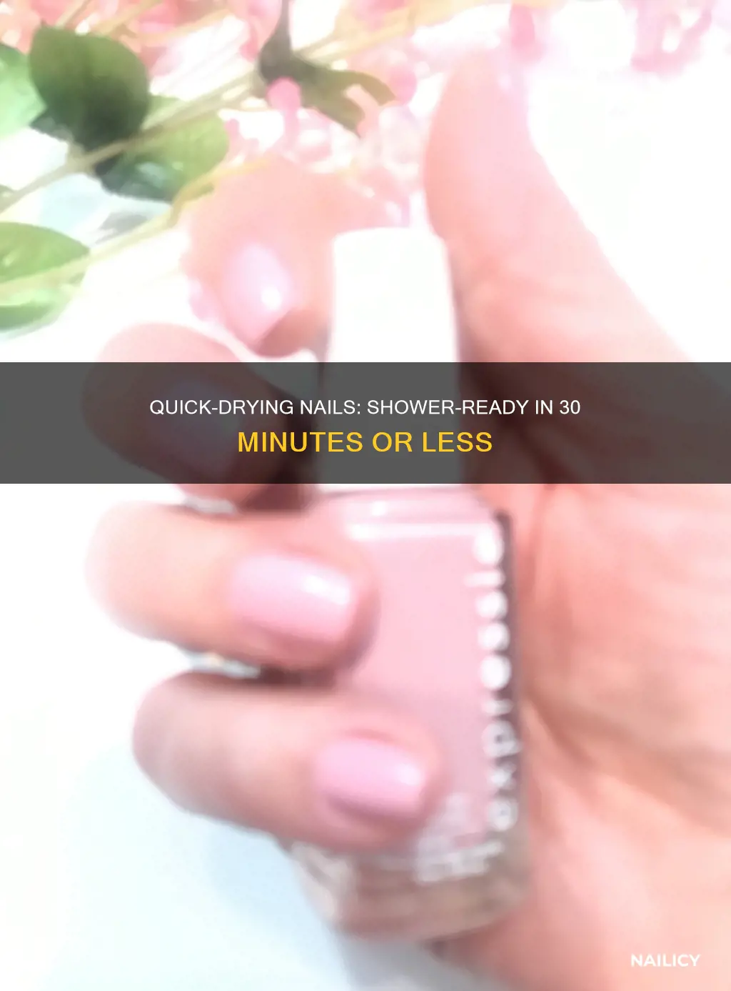 how long for nails to dry befoe shower