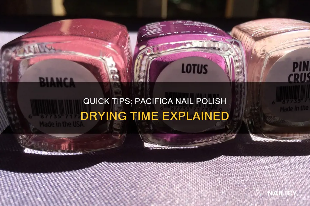how long for pacifica nail polish to dry