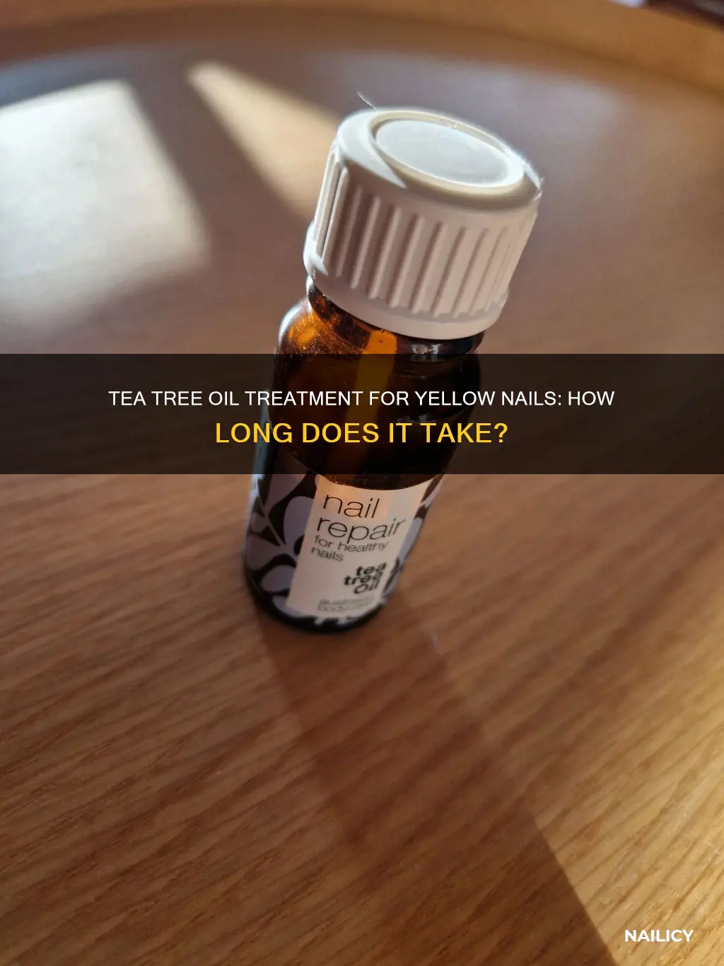 how long for tea tree oil to treat yellow nails
