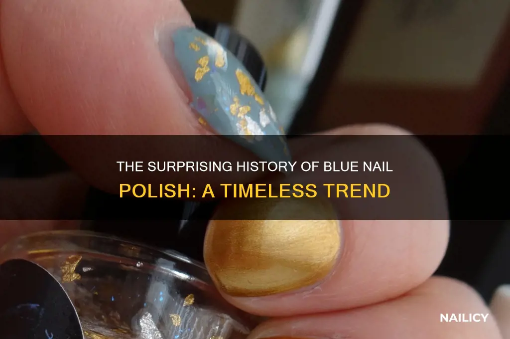 how long have we had blue nail polish