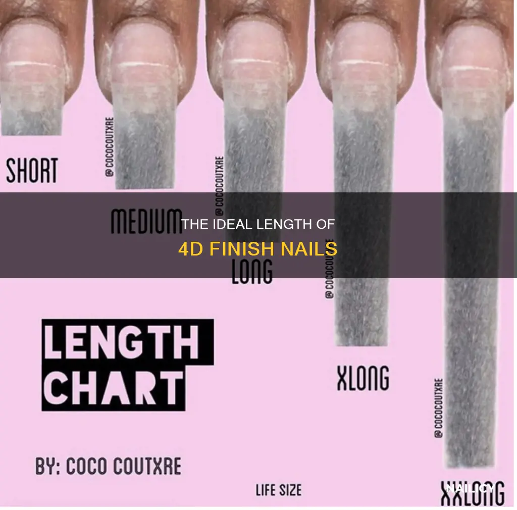 how long is a 4d finish nail