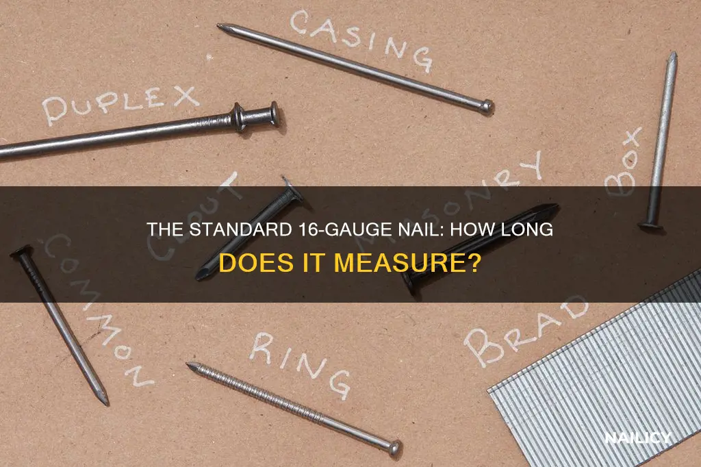 how long is an 16 gauge nail