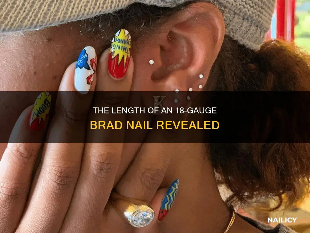 how long is an 18 gauge brad nail