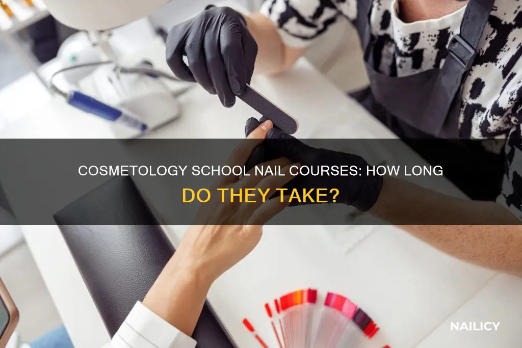 how long is cosmetology school for nails