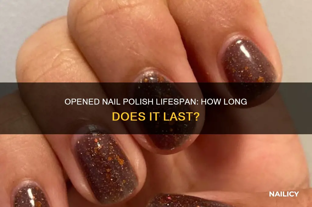 how long is nail polish good for once opened