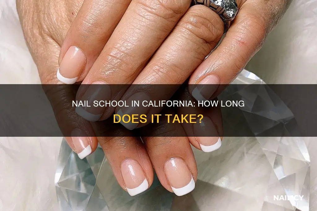 how long is nail school in california