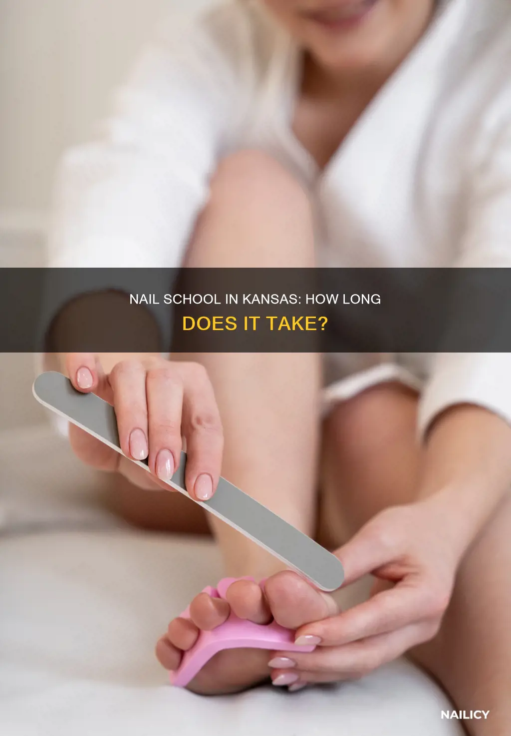 how long is nail school in kansas