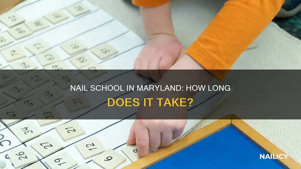 how long is nail school in maryland