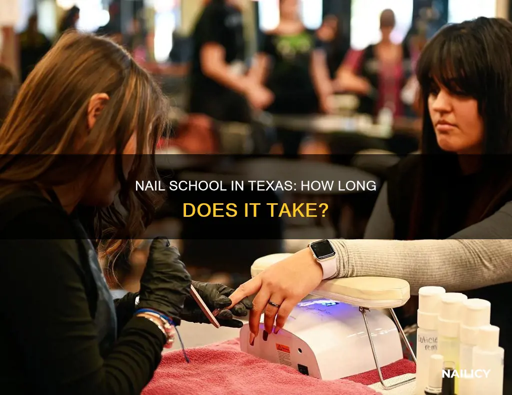 how long is nail school in texas