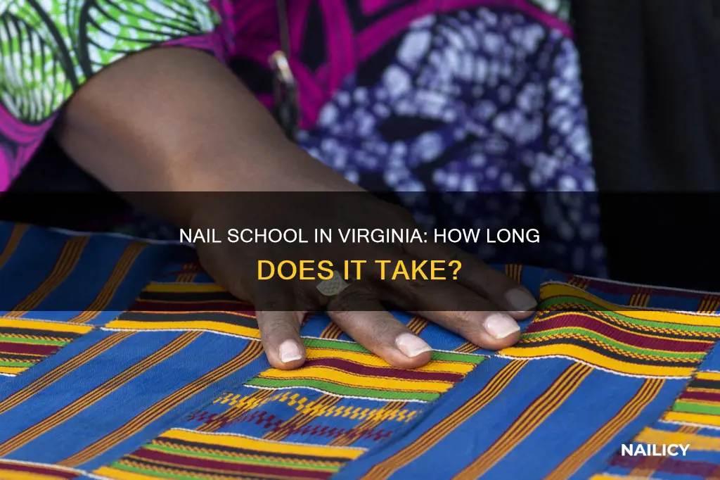 how long is nail school in virginia