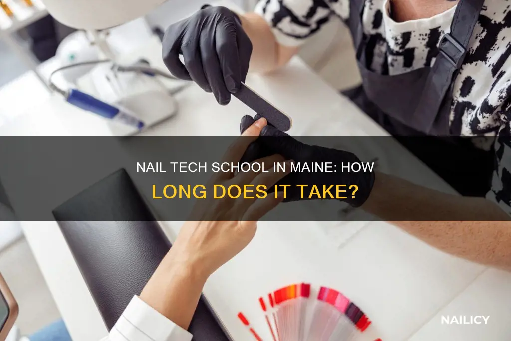 how long is nail tech school in maine