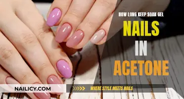 Gel Nails: Soak Off Time in Acetone