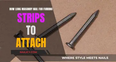 Choosing the Right Masonry Nail Length for Furring Strips