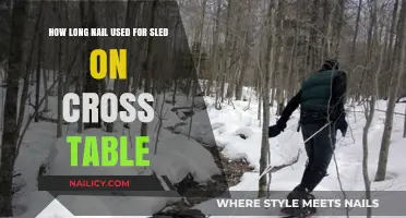 Sledding Across the Table: The Optimal Nail Length for Smooth Rides