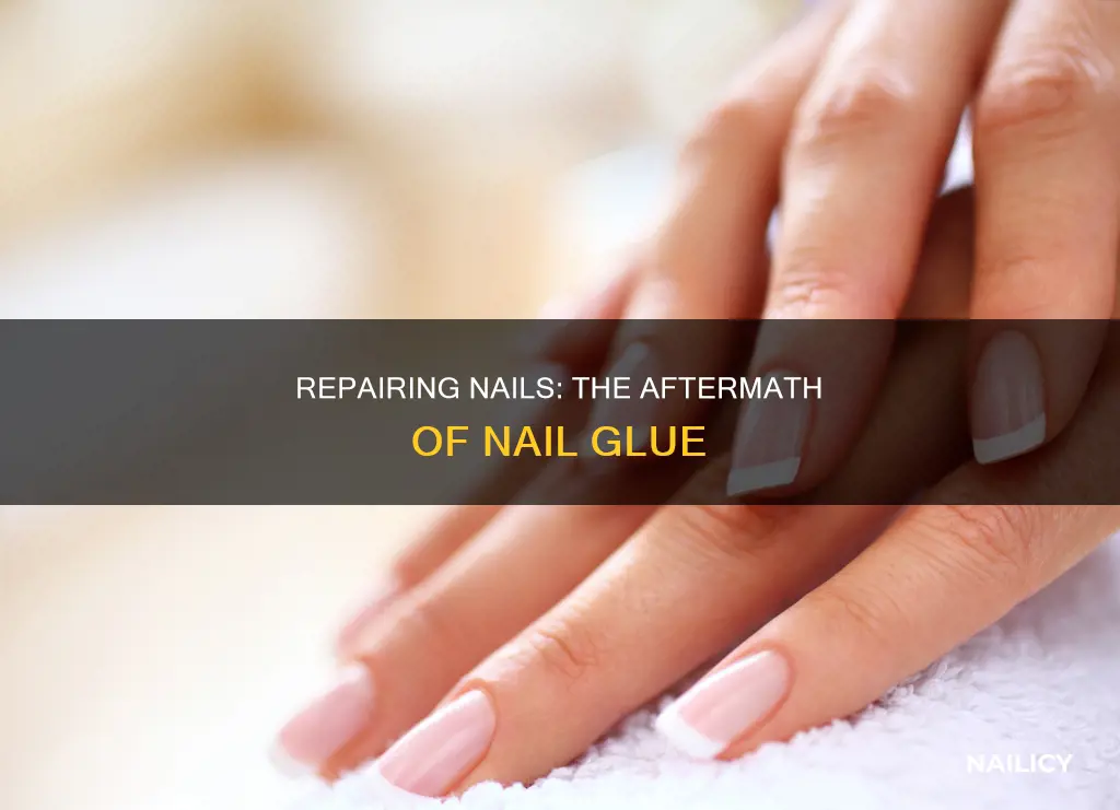 how long nails repair after nail glue