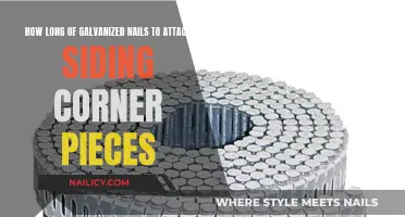 Galvanized Nails: The Right Length for Siding Corner Pieces