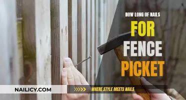 Choosing the Right Nails for Your Fence Picket