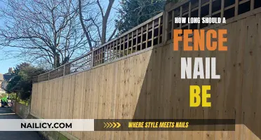 Choosing the Right Fence Nail Length