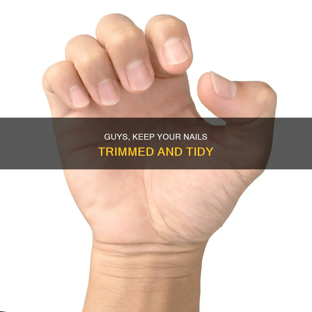 how long should a guys finger nails be