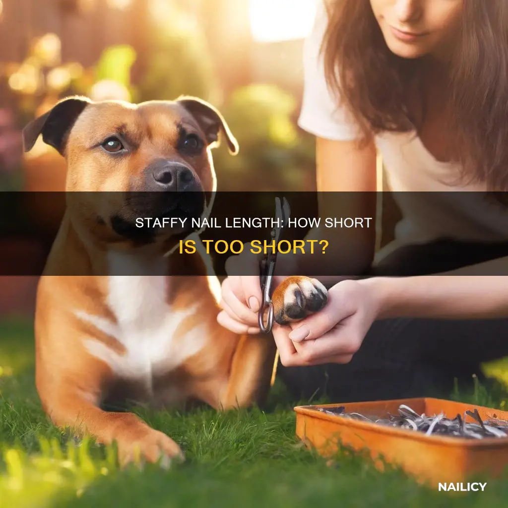 how long should a staffy nails be