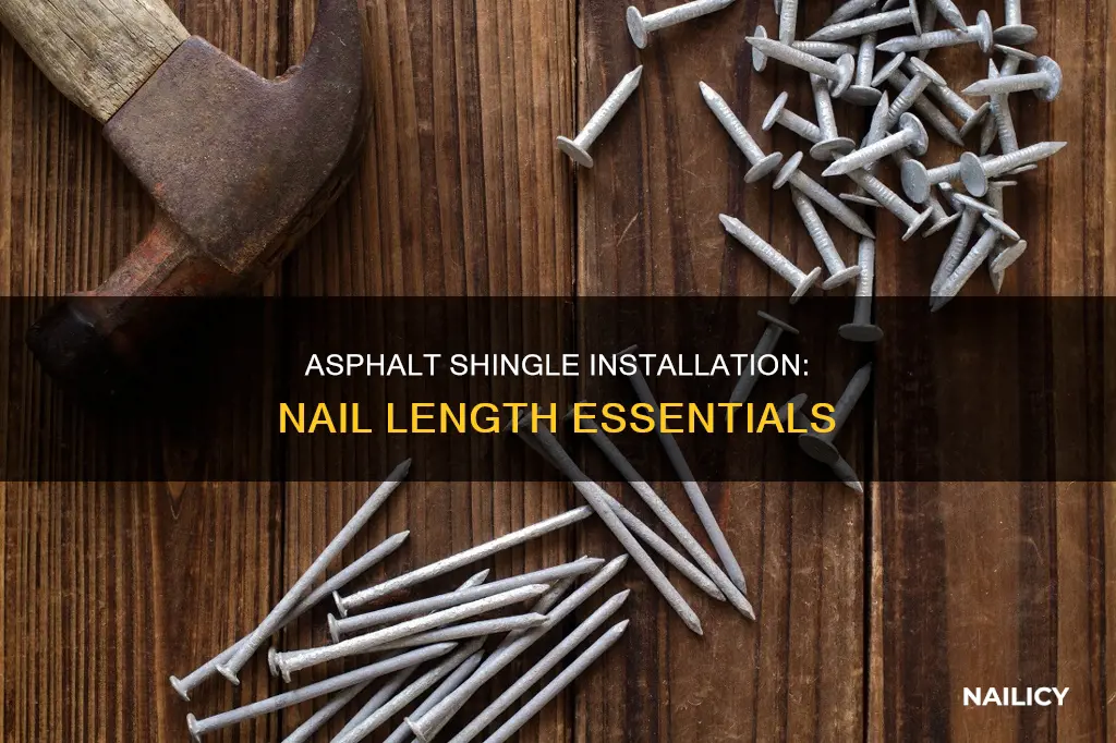 how long should asphalt shingles nails be