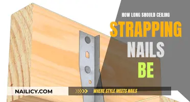 Choosing the Right Length of Nails for Ceiling Strapping