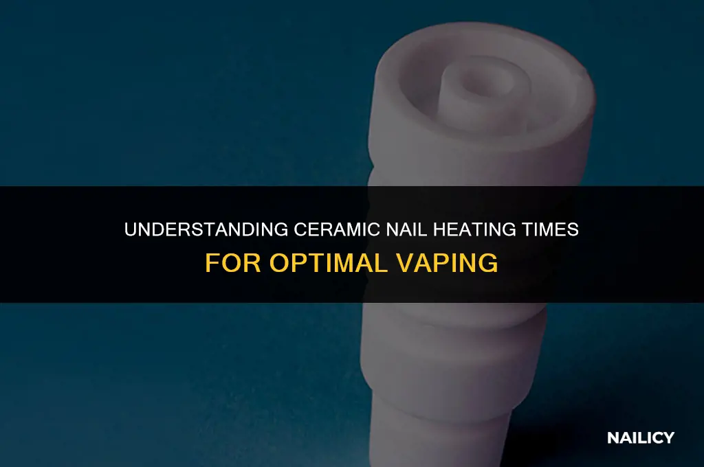 how long should ceramic nail take to get hot