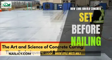 The Right Time to Nail: Concrete Setting Patience