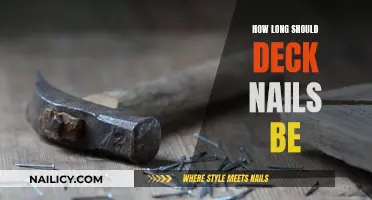 Deck Nail Length: How Long is Too Long?