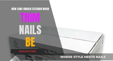Choosing the Right Length for Exterior Wood Trim Nails