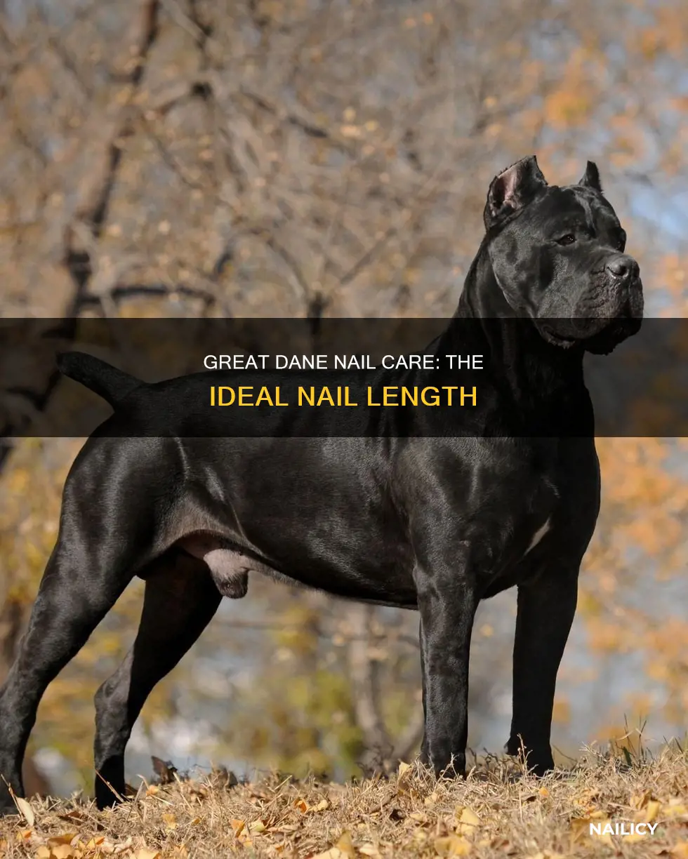 how long should great dane nails be
