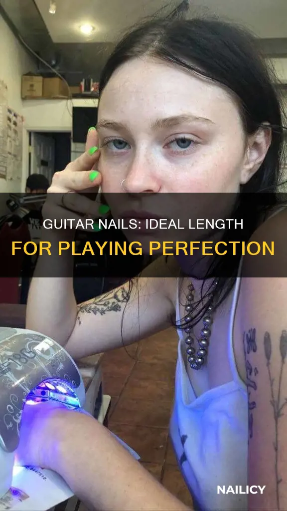 how long should guitar nails be