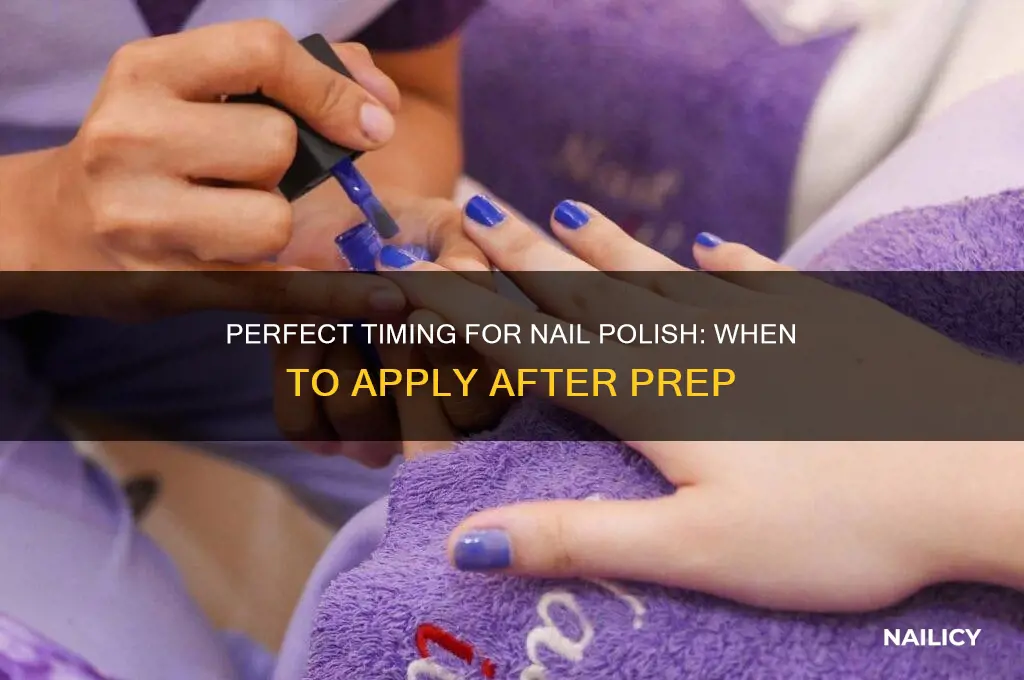 how long should i wait to put on nail polish