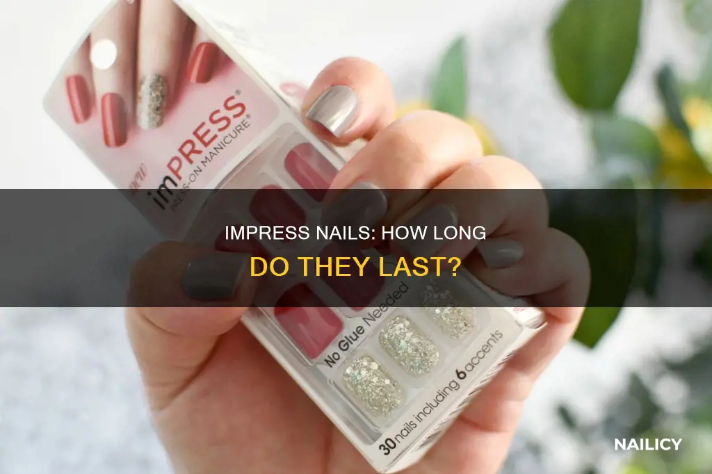 how long should impress nails last