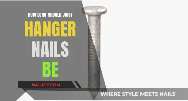 Joist Hanger Nails: Optimal Length for Secure Fastening