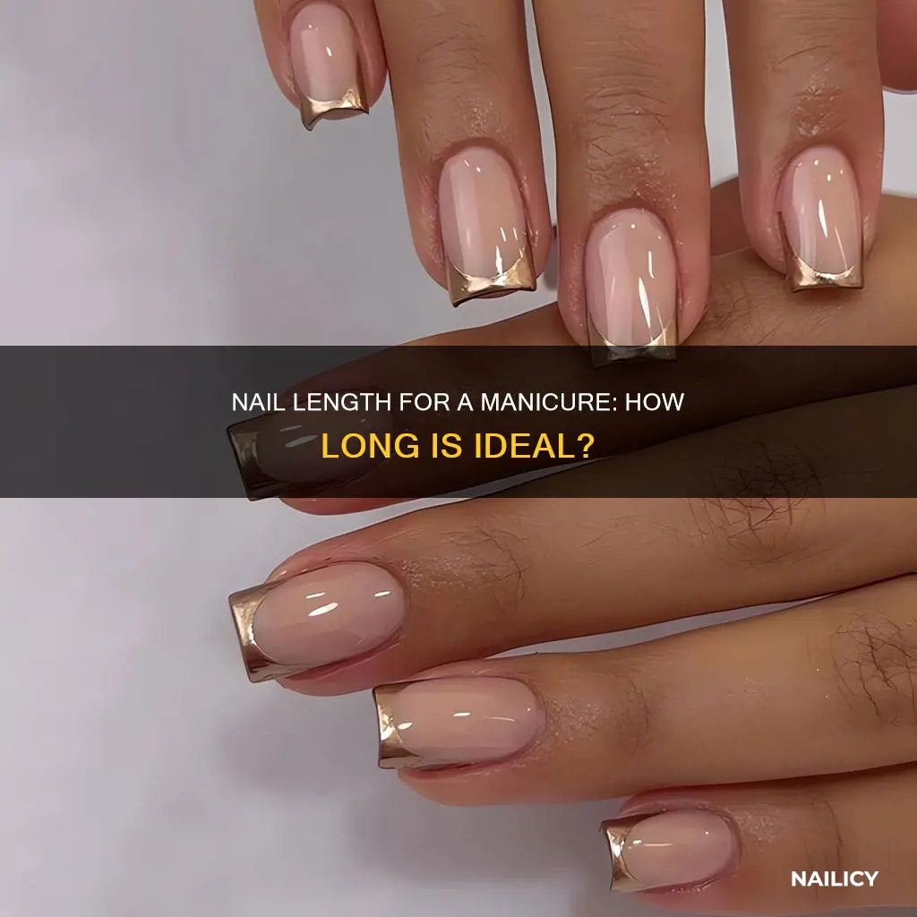 how long should nails be before gettinf a manocure
