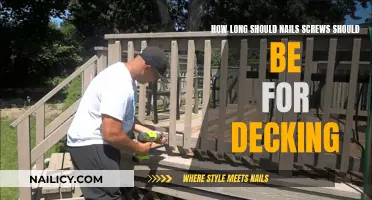 Choosing the Right Length of Nails and Screws for Decking
