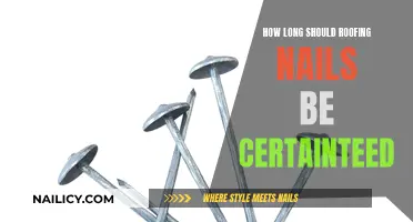 The Right Length for Roofing Nails: CertainTeed's Guide