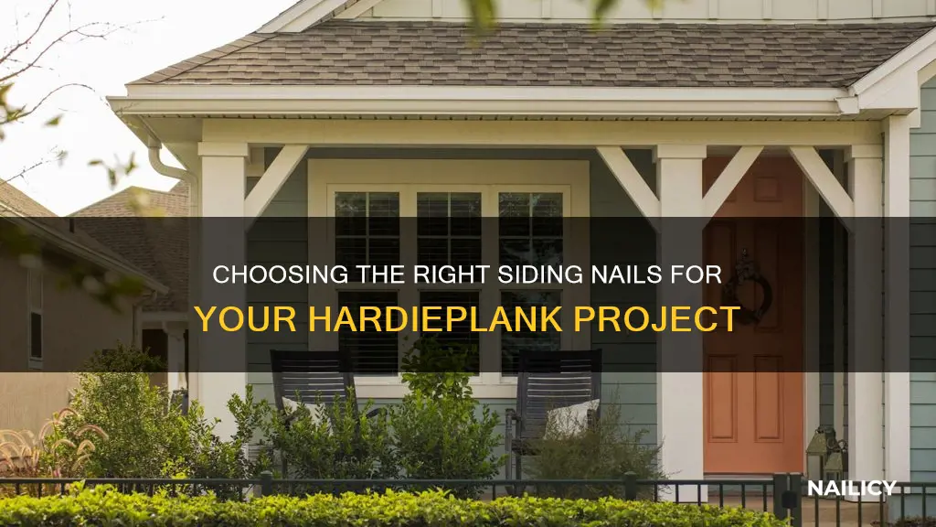 how long should siding nails be for hardieplank